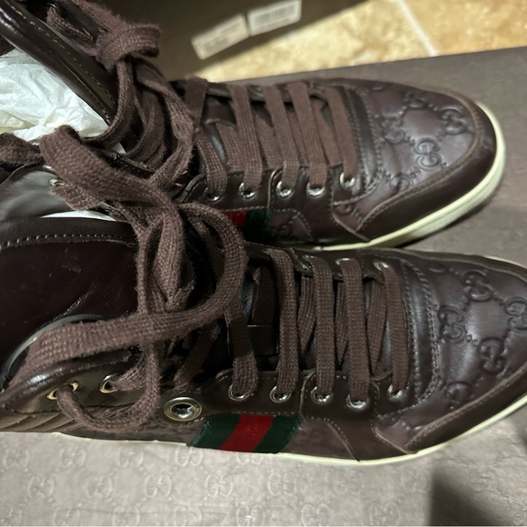 COPY - Men’s Gucci hightop Guccissima sneakers size 8 - Picture 7 of 16